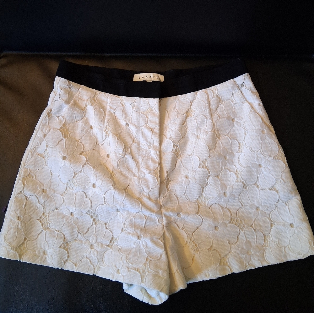 Sandro Floral Lace Shorts - Picture 3 of 9